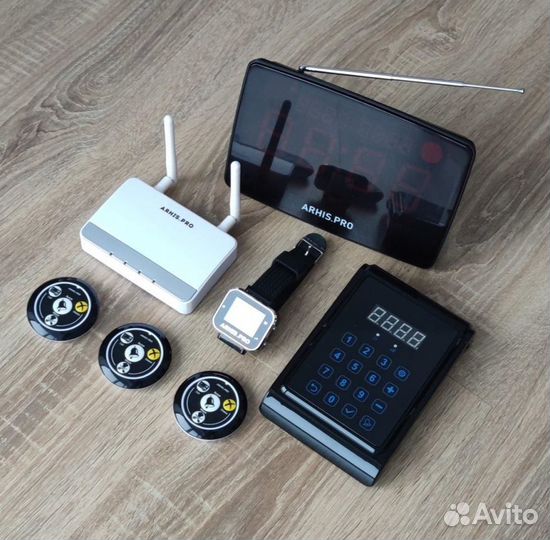 Комплект табло и кнопка вызова официанта