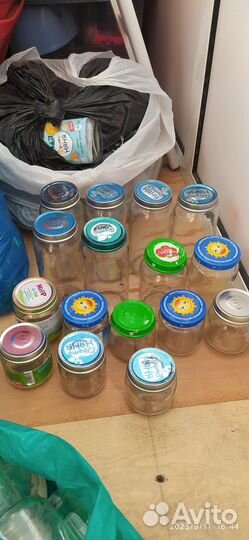 Банки от детского питания и нутеллы