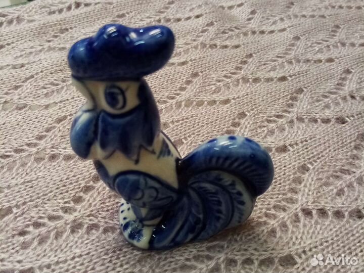 Петушок фигурка гжель