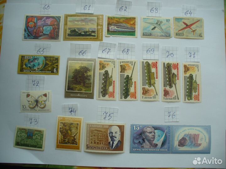 Продаю или меняю не гашеные марки 1960-1990г