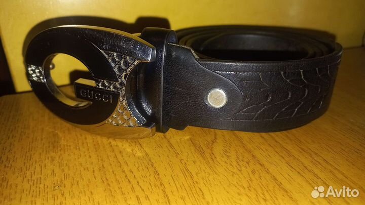 Мужской кожаный ремень Gucci
