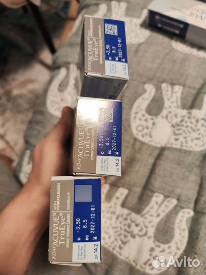 Линзы контактные 1 Day Acuvue trueye -3.5