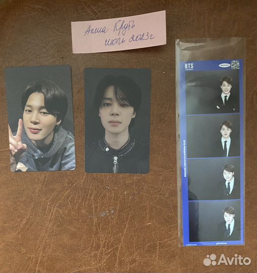 Карты face Чимин bts