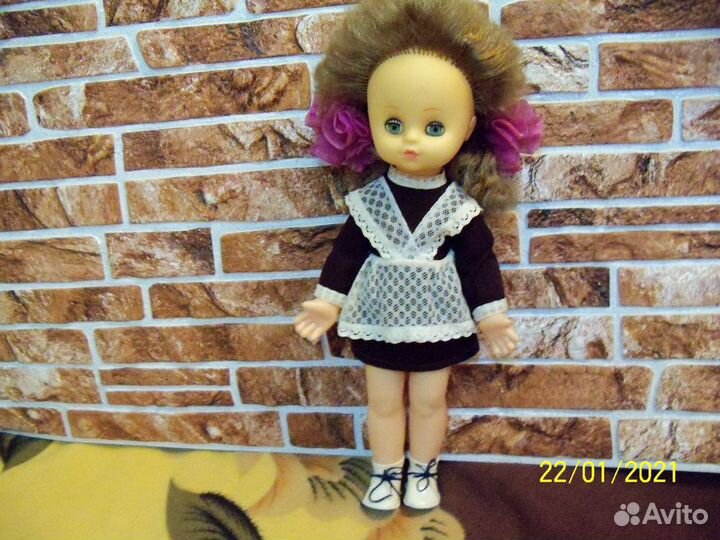 Кукла школьница(первоклассница) из СССР