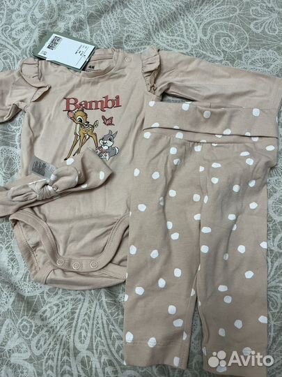 Продам костюмчик на девочку H&M 2-4 мес