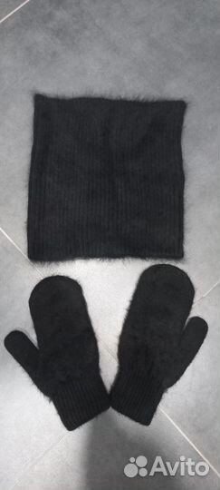 Снуд и варежки (ангора)