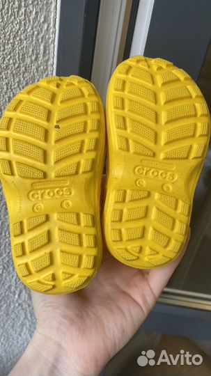 Детские резиновые сапоги crocs 6