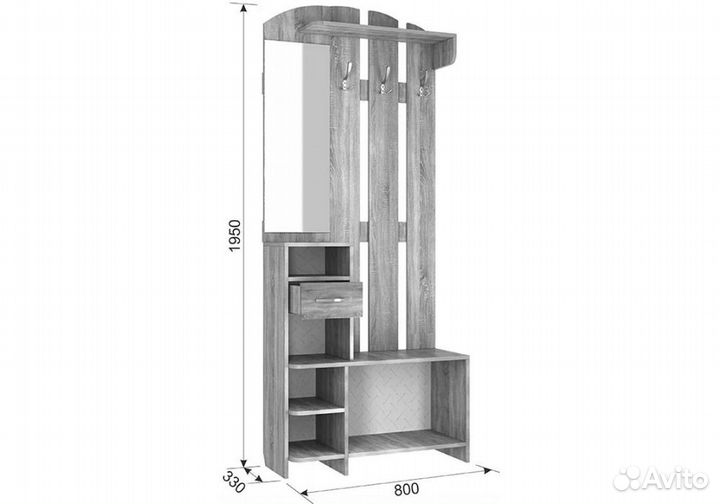 Прихожая Мила ясень шимо
