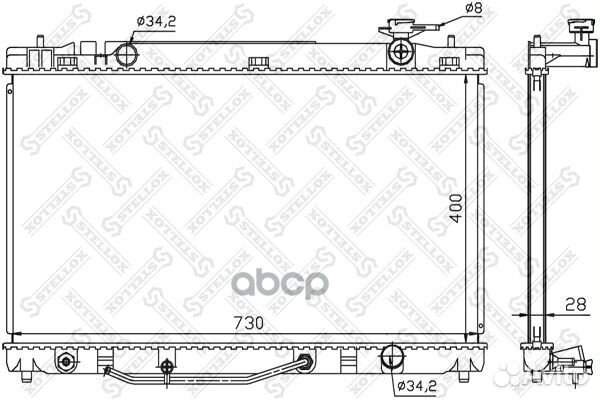 Радиаторы сист.охлажденияstellox 1026332SX Ste