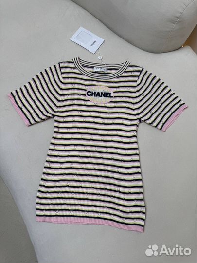 Американка футболка трикотажная chanel женская