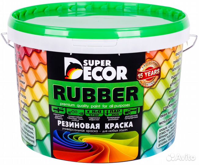 Super Decor Rubber краска резиновая (40 кг) бесцве