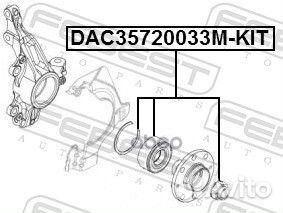 Подшипник ступ.opel corsa D/fiat/PSA 99- пер. D