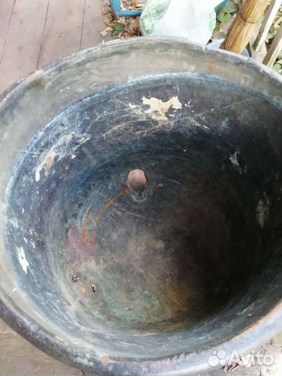 Бак медный старинный