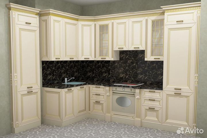 Кухня угловая классическая в наличии