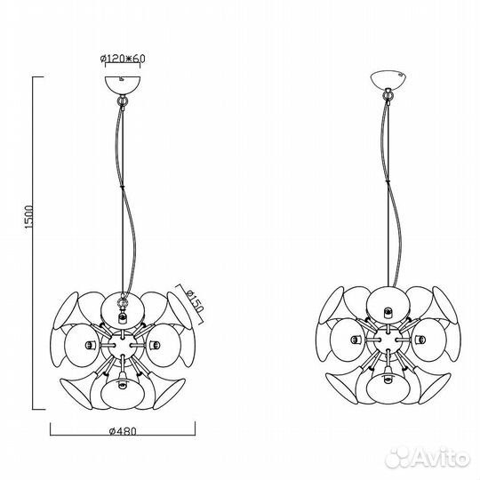 Люстра Trio Lighting (Германия)