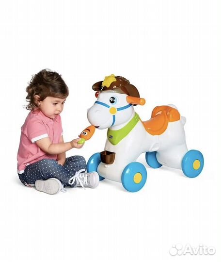 Каталка-качалка Chicco «Лошадка Baby Rodeo» 12м+