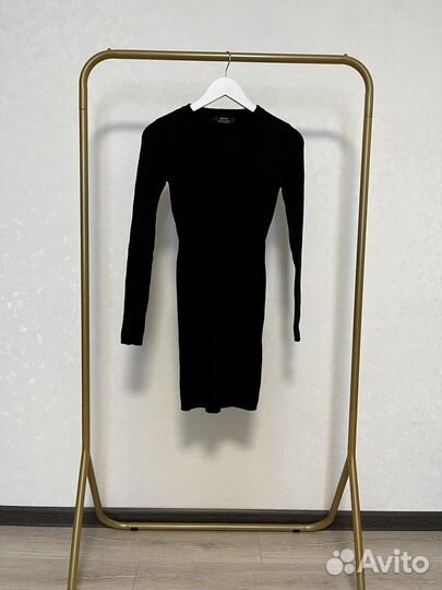 Платье в рубчик