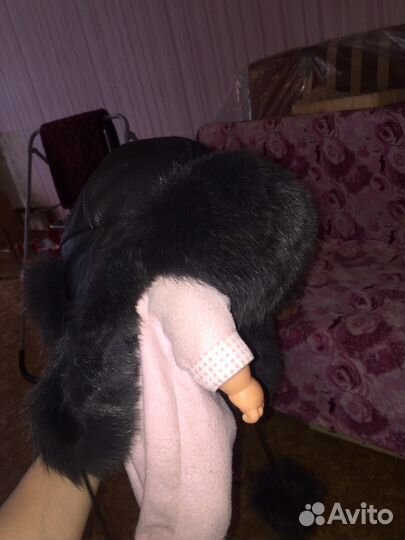 Шапка ушанка женская