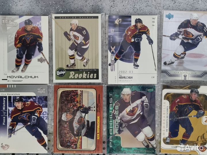 Хоккей.Илья Ковальчук карточки нхл