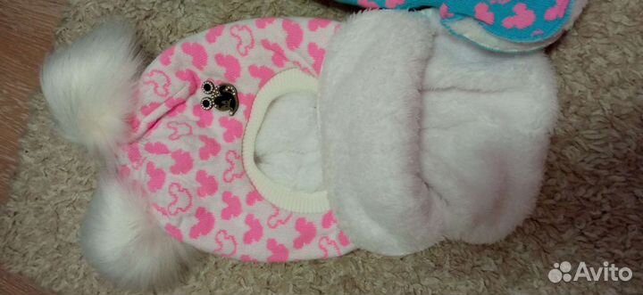 Шапка шлем для девочки зимняя