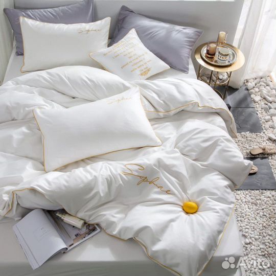 Постельное белье однотонное новое