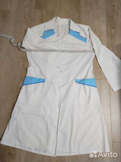 Халаты белые р-р 50-54-56