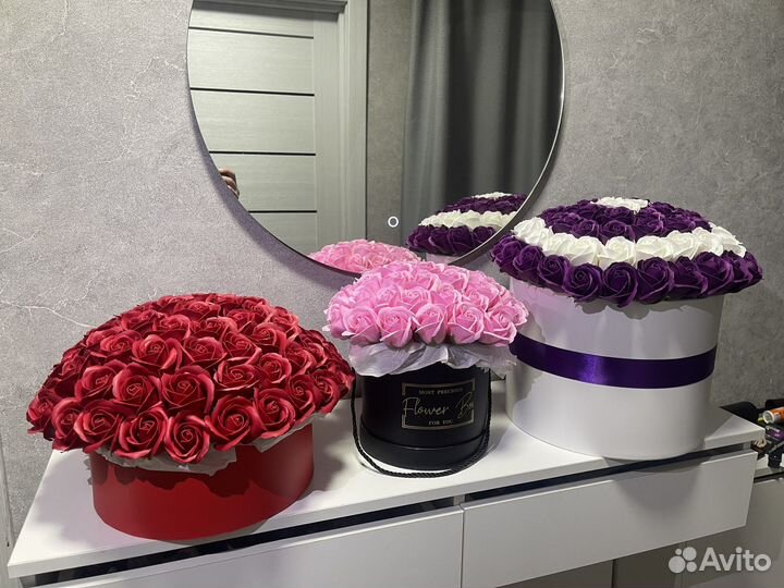 Розы из мыла 73 шт. (Ручная работа)