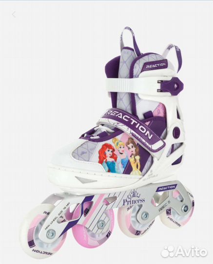 Роликовые коньки растущие Reaction шлем налоко
