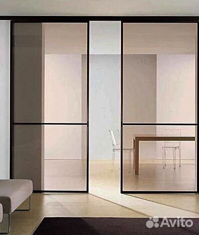 Раздвижные стеклянные перегородки