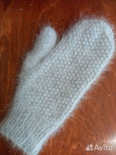 Варежки из пуха норки и кашемира