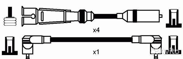 Комплект проводов зажигания 8262 NGK