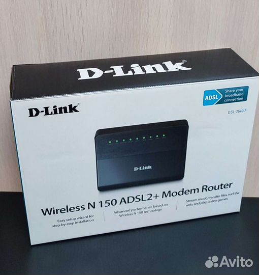 Модем Роутер D-Link wireless N 150 adsl2 + modem r