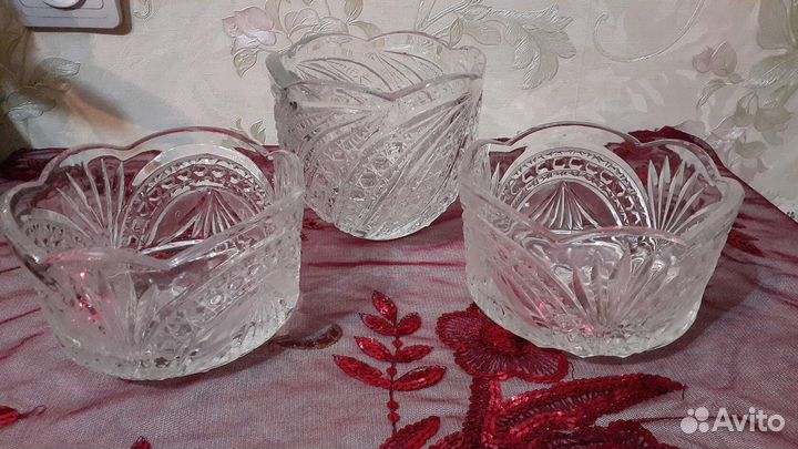 Фужеры хрустальные СССР и хрусталь