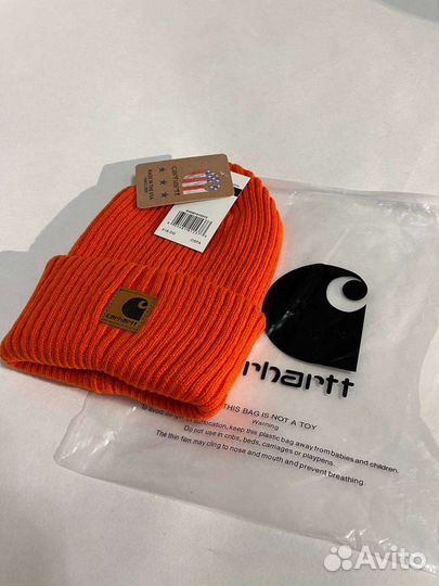 Шапка carhartt оранжевая
