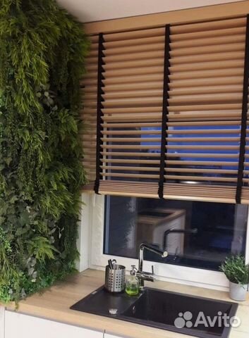 Горизонтальны деревянные жалюзи 25мм, 50мм