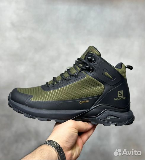 Ботинки Salonon Gore-Tex с мехом Green