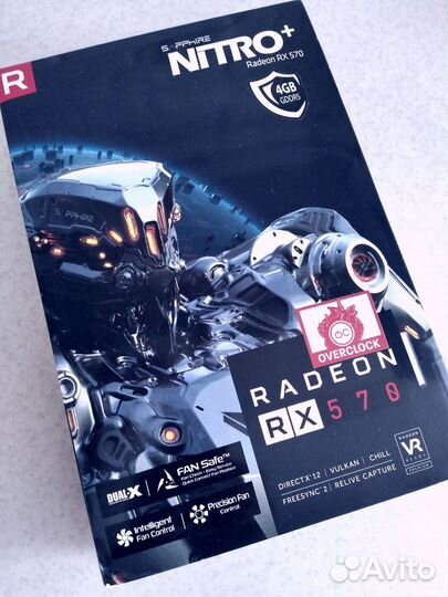 Видеокарта rx570 4gb sapphire nitro
