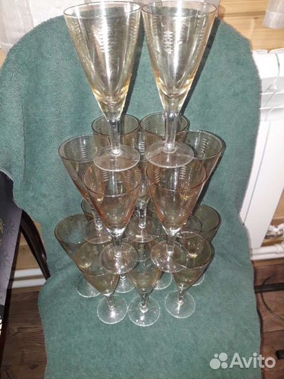 Фужеры хрустальные СССР