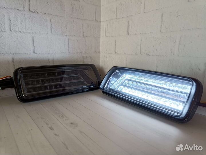 LED Надфарники на ниву 2шт