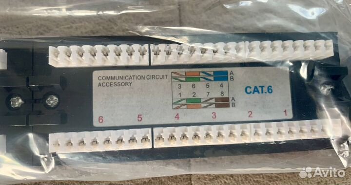 Патч панель ntss UTP 24 порта RJ45 cat.6 1U
