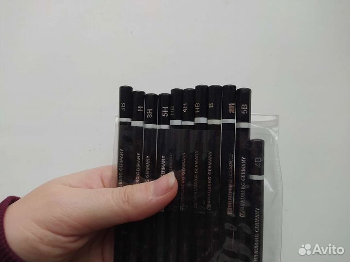 Набор карандашей разной твердости для черчения