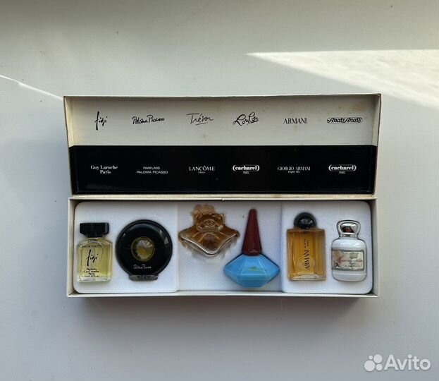 Набор миниатюр винтаж cacharel armani lancome