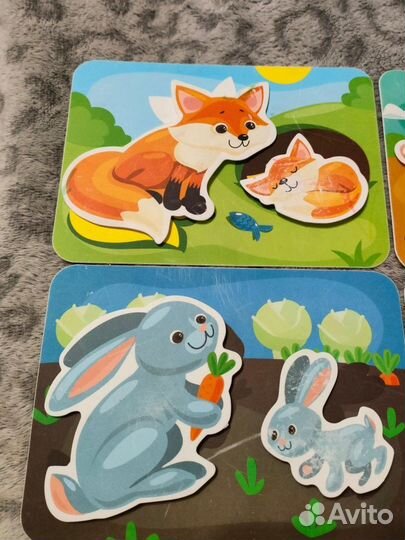 Развивающая игра пластик на липучках