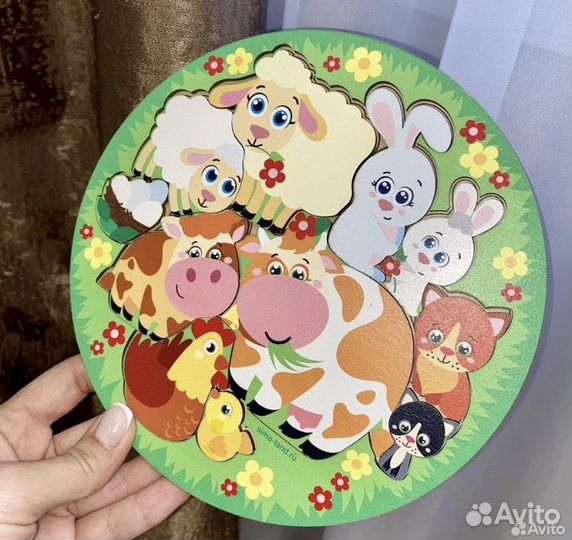 Фигурные деревянные пазлы