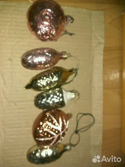 Винтажные елочные игрушки