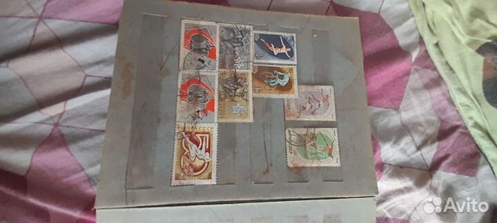 Продам марки СССР с альбомом есть ещё фото марок
