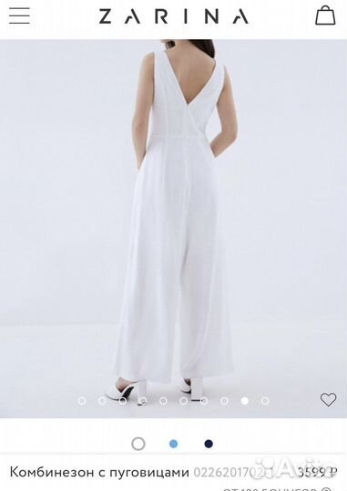Льняной комбинезон Zarina 48