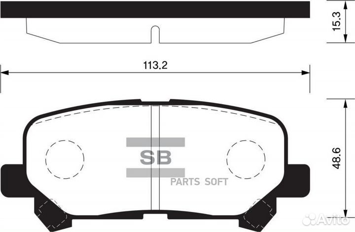 Sangsin brake SP1461 Колодки торм.дисковые Hi-Q ho