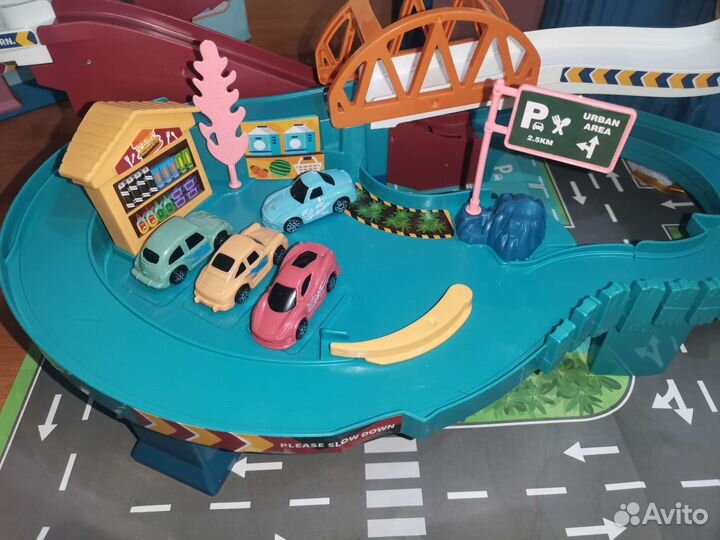 Детский автотрек динозавр