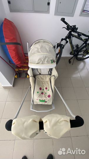 Санки-коляска в идеальном состоянии